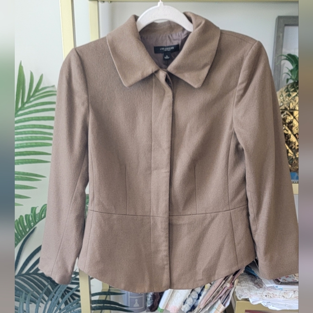 Ann Taylor Brown Women's Wool Blazer / Jacket - Women's Size 4